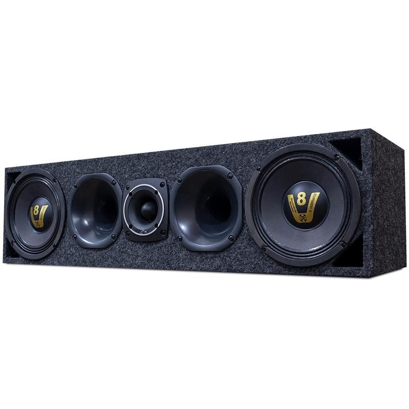 Caixa Corneteira Com Médio Falante 8 Driver E Tweeter 700w